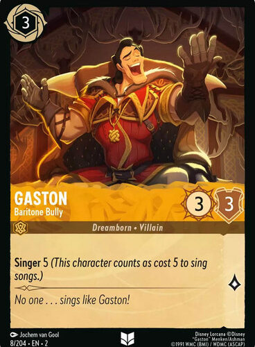 Gaston - Baritone Bully Rise of the Floodborn 08/204