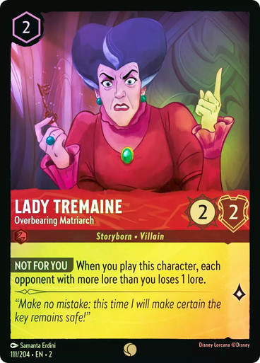 lady-tremaine-overbearing-matriarch__15545 Lady Tremaine - Overbearing Matriarch Rise of the Floodborn 111/204 Foil