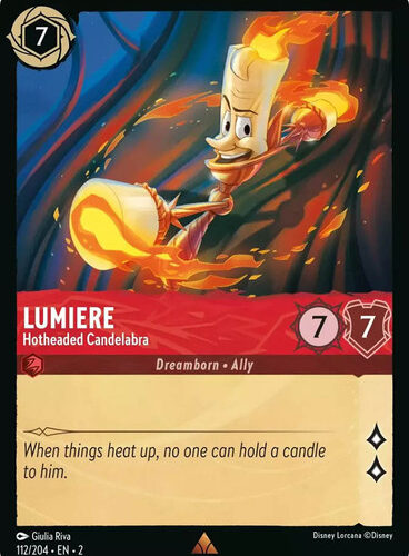 Lumiere - Hotheaded Candelabra Rise of the Floodborn 112/204