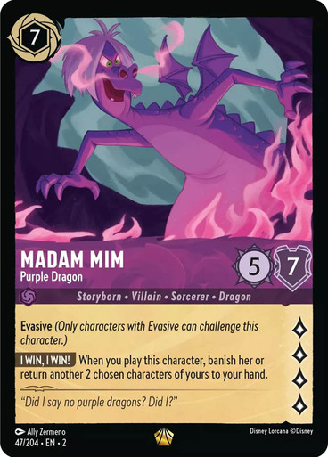 madam-mim-purple-dragon__25785 Madam Mim - Purple Dragon Rise of the Floodborn 47/204