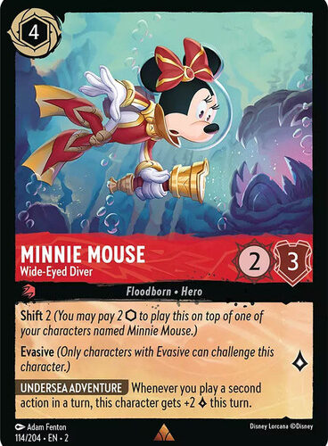 Minnie Mouse - Wide-Eyed Diver Rise of the Floodborn 114/204