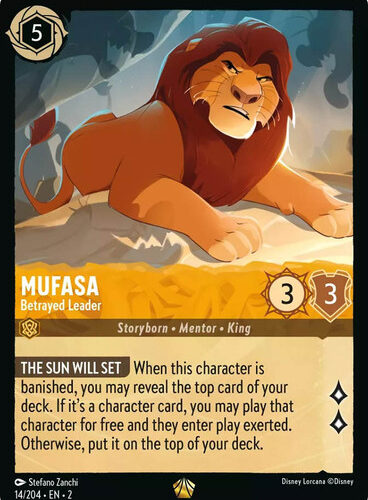 Mufasa - Betrayed Leader Rise of the Floodborn 14/204