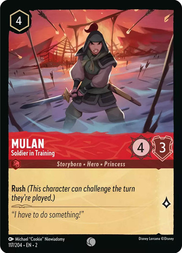 Mulan - Soldier in Training Rise of the Floodborn 117/204