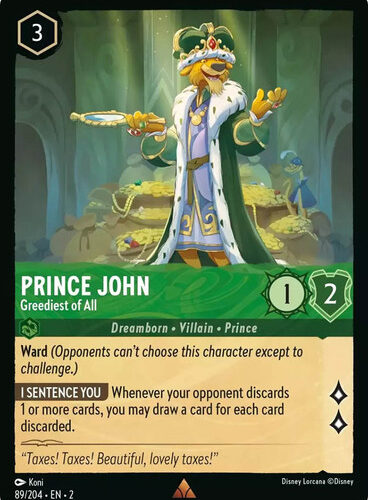 Prince John - Greediest of All Rise of the Floodborn 89/204