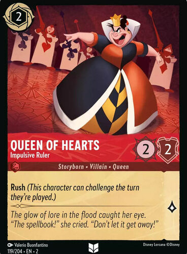 Queen of Hearts - Impulsive Ruler Rise of the Floodborn 119/204