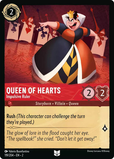 Queen of Hearts - Impulsive Ruler Rise of the Floodborn 119/204