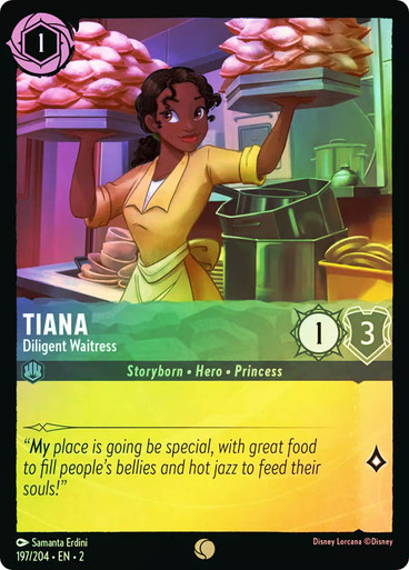 Tiana - Diligent Waitress Rise of the Floodborn 197/204 Foil