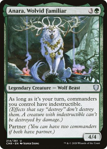 AnaraWolvidFamiliar__77154 Anara, Wolvid Familiar Commander Legends 214