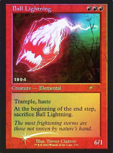 Ball Lightning (30th Anniversary) Promo: Date Stamped