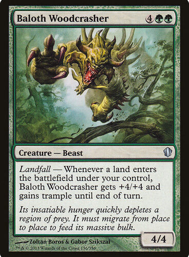Baloth Woodcrasher Commander 2013