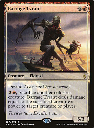 Barrage Tyrant Battle for Zendikar  127