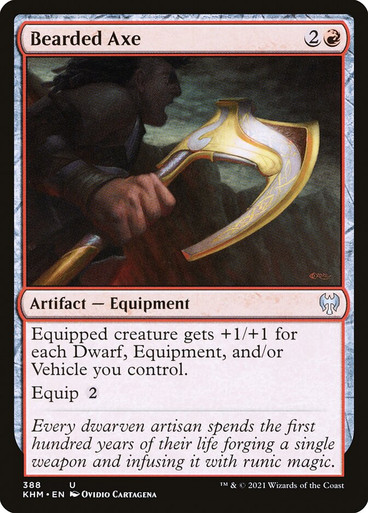 BeardedAxe__02154 Bearded Axe (Theme Booster) Kaldheim 388