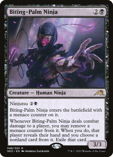 BitingPalmNinja__46376 Biting-Palm Ninja Kamigawa: Neon Dynasty 088