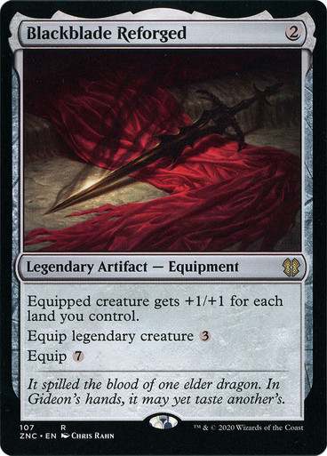 Blackblade Reforged Zendikar Rising Commander 107