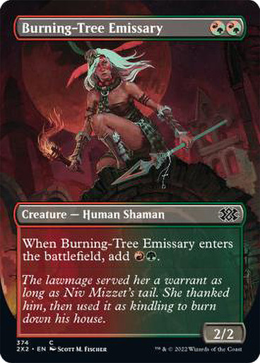 Burning-Tree Emissary (Borderless) Double Masters 2022 - Variants 294