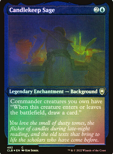 Candlekeep Sage (Foil Etched) Commander Legends: Battle for Baldur's Gate - Foil Etched 482