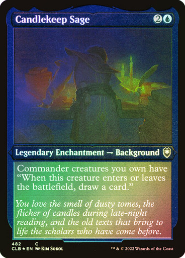 CandlekeepSage482__72225 Candlekeep Sage (Foil Etched) Commander Legends: Battle for Baldur's Gate - Foil Etched 482