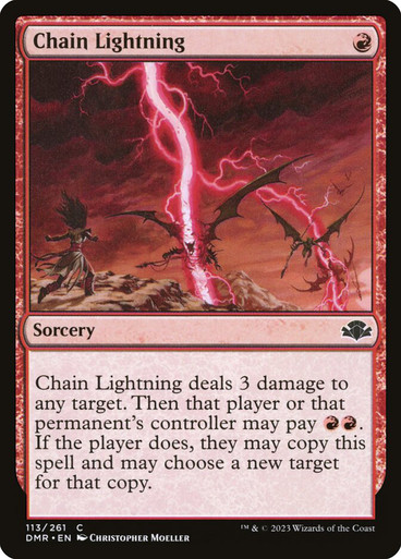 ChainLightning__29510 (1) Chain Lightning Dominaria Remastered 113