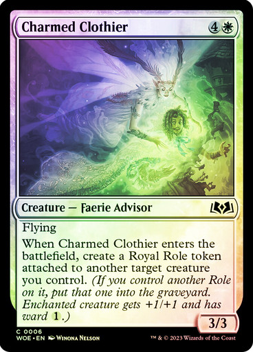 CharmedClothier__89223 Charmed Clothier Wilds of Eldraine (Foil)
