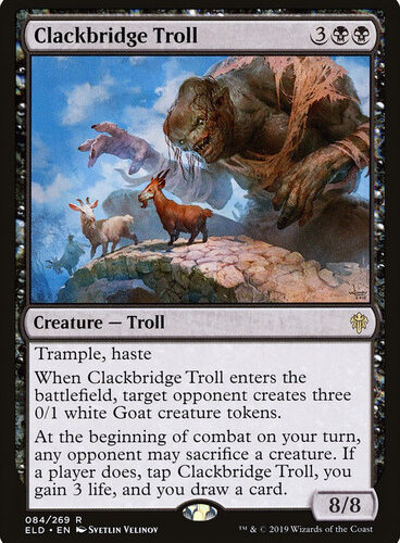 Clackbridge Troll Throne of Eldraine 084