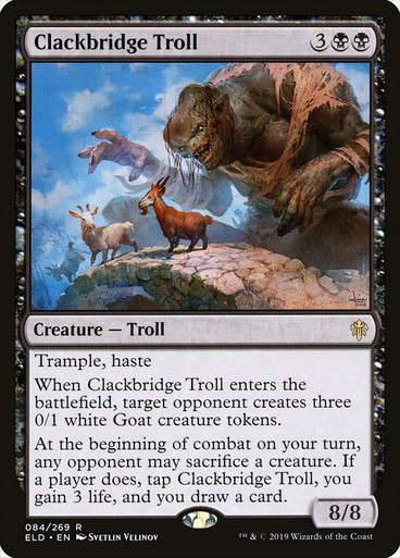 Clackbridge Troll Throne of Eldraine 084