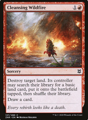 Cleansing Wildfire Zendikar Rising