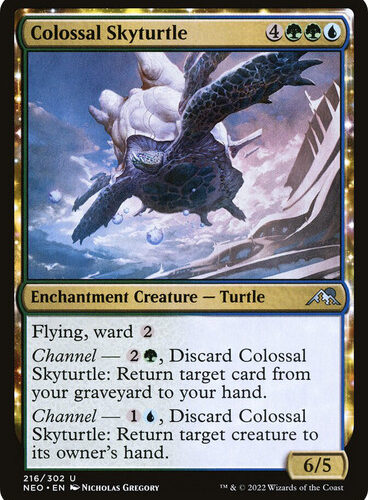 Colossal Skyturtle Kamigawa: Neon Dynasty 216