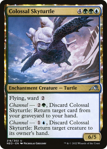 ColossalSkyturtle__25327 Colossal Skyturtle Kamigawa: Neon Dynasty 216