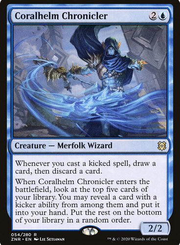 Coralhelm Chronicler Zendikar Rising 054
