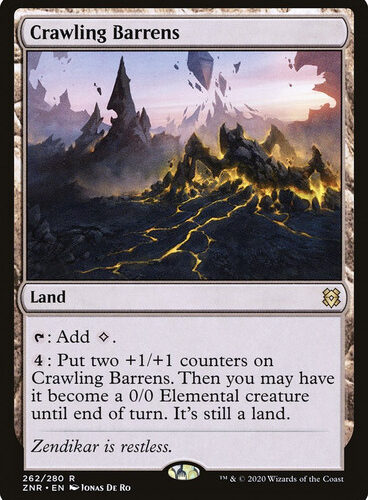 Crawling Barrens Zendikar Rising 262