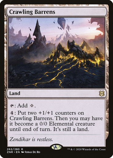 CrawlingBarrens__18884 Crawling Barrens Zendikar Rising 262