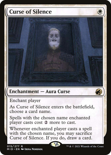 CurseOfSilence__31893 Curse of Silence Innistrad: Midnight Hunt English 015