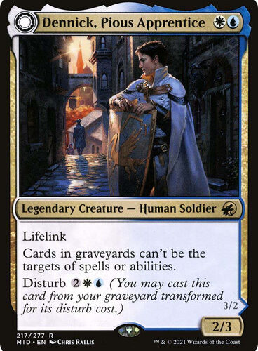Dennick, Pious Apprentice // Dennick, Pious Apparition Innistrad: Midnight Hunt
