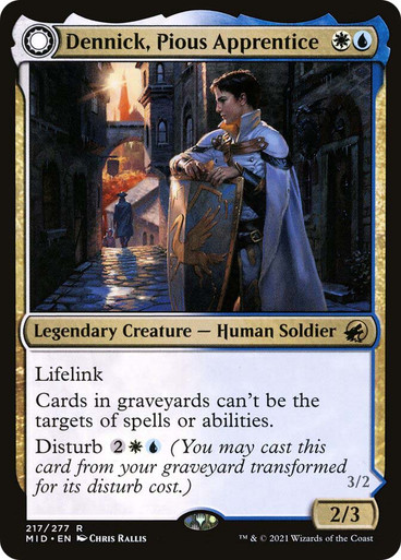 DennickPiousApprentice__55718 Dennick, Pious Apprentice // Dennick, Pious Apparition Innistrad: Midnight Hunt