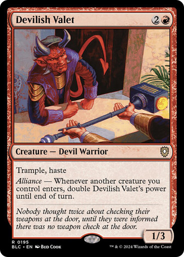 DevilishValet__20442 Devilish Valet Bloomburrow Commander
