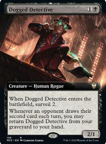 Dogged Detective (Extended Art) Streets of New Capenna Commander - Variants