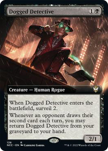 DoggedDetective136__09081 Dogged Detective (Extended Art) Streets of New Capenna Commander - Variants
