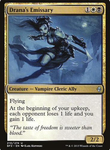 Drana's Emissary Battle for Zendikar