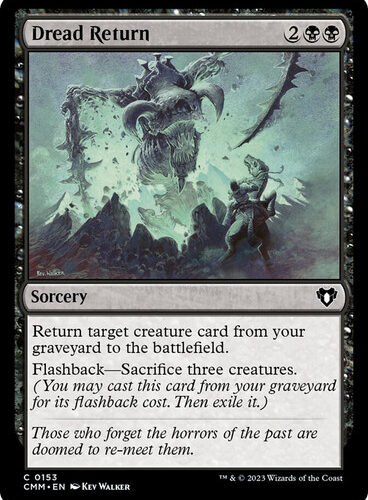 Dread Return Commander Masters