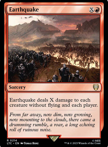 Earthquake The Lord of the Rings Commander