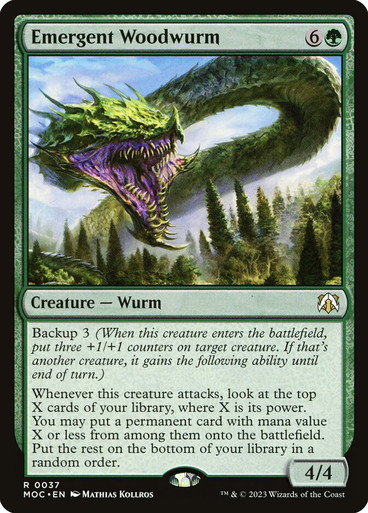 EmergentWoodwurm__94014 Emergent Woodwurm March of the Machine Commander