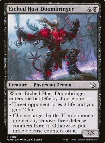 Etched Host Doombringer March of the Machine