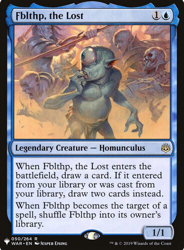 Fblthp, the Lost Planeswalker Symbol Reprints