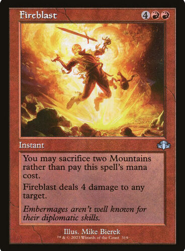 Fireblast (Retro Frame) Dominaria Remastered - Retro Frame