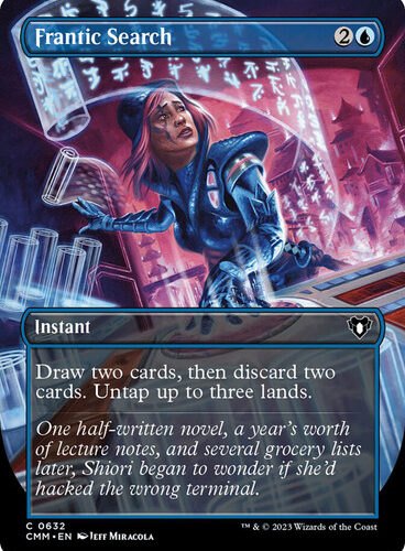 Frantic Search (Borderless) Commander Masters - Variants