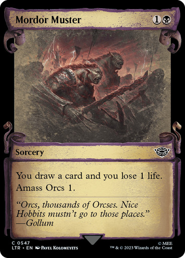 Mordor Muster (Showcase) The Lord of the Rings - Variants