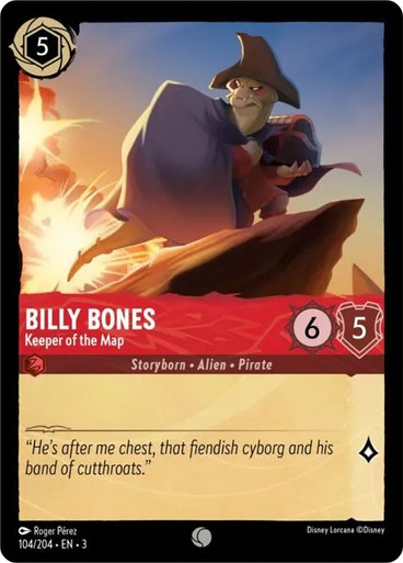 billy-bones-keeper-of-the-map__34337 Billy Bones - Keeper of the Map Into the Inklands 104/204