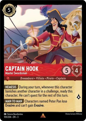 captain-hook-master-swordsman__28882 (1) Captain Hook - Master Swordsman Into the Inklands 105/204