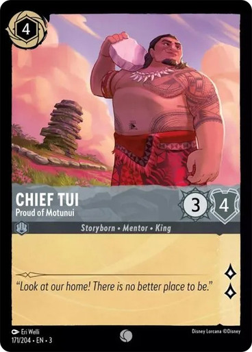 chief-tui-proud-of-motunui__89045 Chief Tui - Proud of Motunui Into the Inklands 171/204