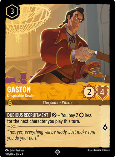 Gaston - Despicable Dealer Ursula's Return 10/204